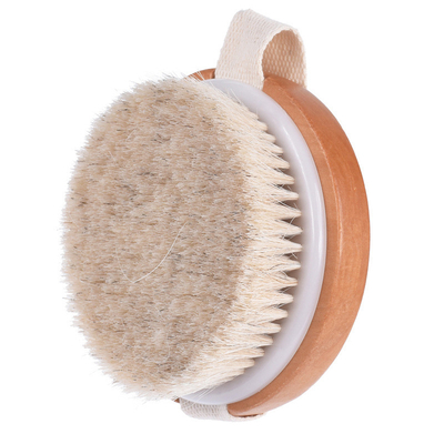 Boar Bristle Wooden Shower Bath Body Brush Exfoliate Reducing Cellulite